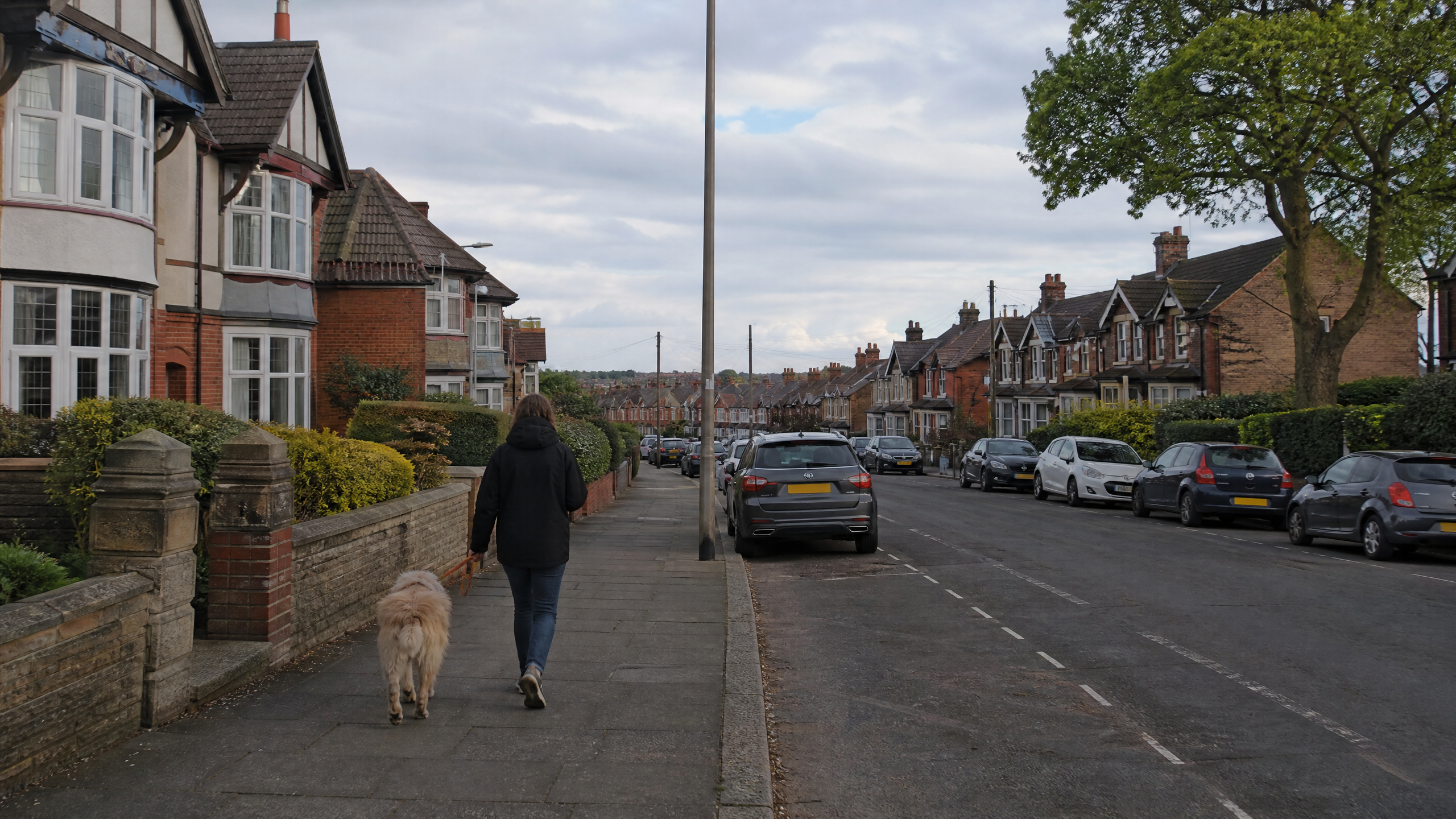 Residential streets and properties in Corby, North Northamptonshire — area served by specialist resin driveway installer