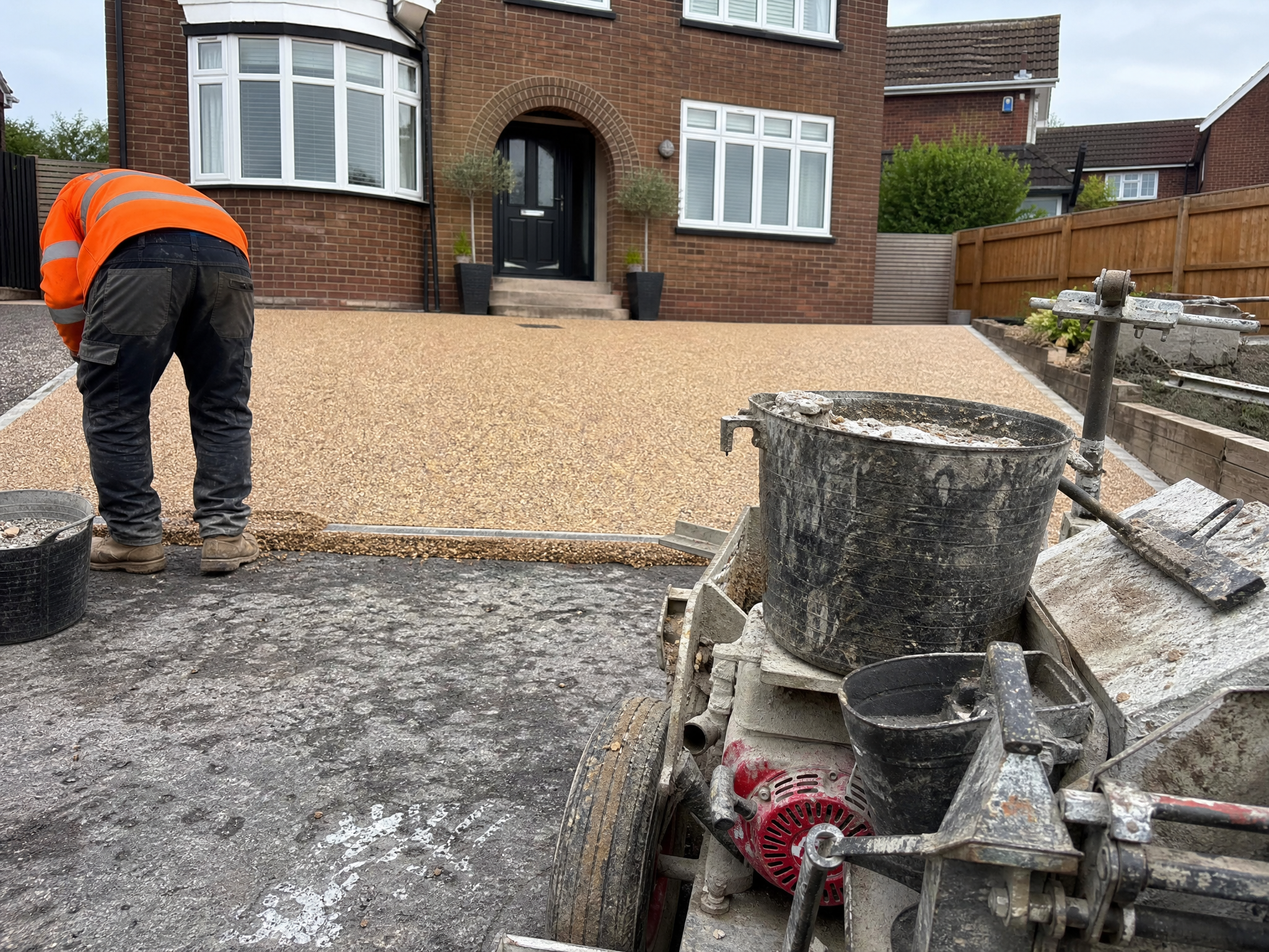 Property context showing the area relevant to how long does a resin driveway last (and why some fail)? at a British home